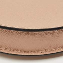 Pre Owned Valentino Beige Leather Mini VLogo Hobo
