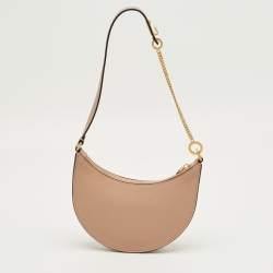 Pre Owned Valentino Beige Leather Mini VLogo Hobo