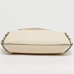 Pre Owned حقيبة هو بو جلد كريم روكستد فالنتينو