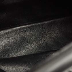 Pre Owned حقيبة يد فالنتينو ألكنوتس في لوجو منسوجة جلد أسود