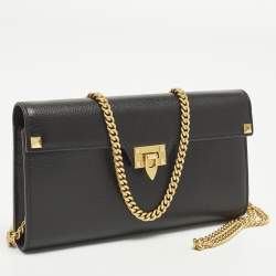 مملوكة مسبقًا محفظة فالنتينو سلسلة جلد سوداء روكستد الكوف