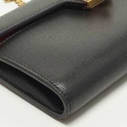 مملوكة مسبقًا محفظة فالنتينو سلسلة جلد سوداء روكستد الكوف