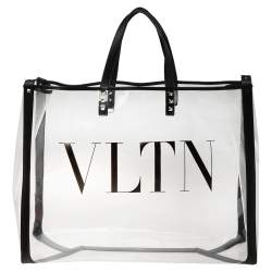 Totes bags Valentino Red - Star detailed black shopping bag