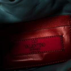 Pre Owned Valentino Amadeus Quilted Leather Small Rockstud Spike Bucket Bag