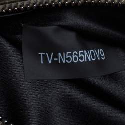 Pre Owned Valentino Military Green Nylon Rockstud Flat Clutch