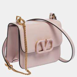 Pre Owned حقيبة كتف فالنتينو ڨي سلينغ جلد وردي صغيرة