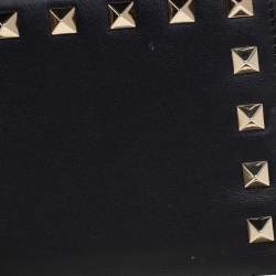 Pre Owned محفظة فالنتينو جلد أرسود روكستد بسحاب محيط