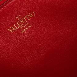 Pre Owned Valentino Brown Leather and Suede Rockstud Hobo