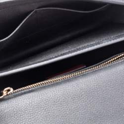 Pre Owned Valentino Black Leather Uptown Shoulder Bag