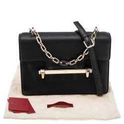 Pre Owned Valentino Black Leather Uptown Shoulder Bag