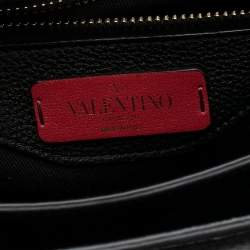 Pre Owned Valentino Black Leather Uptown Shoulder Bag
