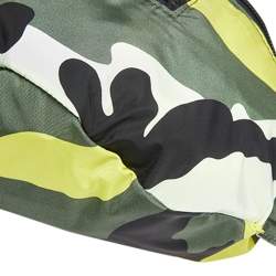 Pre Owned Valentino Green/Yellow Camouflage Printed Nylon Belt Bag