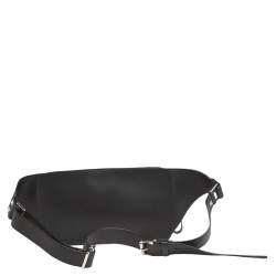 Pre Owned Valentino Black Leather VLTN  Belt Bag