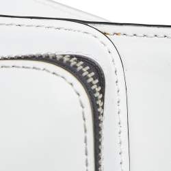 Pre Owned Valentino White Leather VLTN Belt Bag