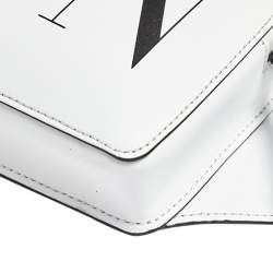 Pre Owned Valentino White Leather VLTN Belt Bag