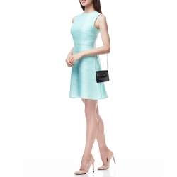 Pre Owned حقيبة كتف فالنتينو ڨيسلينغ جلد أسود صغيرة