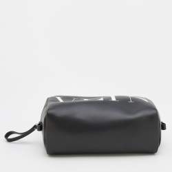 Valentino Black Leather VLTN Clutch