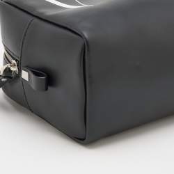 Valentino Black Leather VLTN Clutch