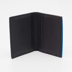 Pre Owned Valentino Blue Leather VLogo Card Case