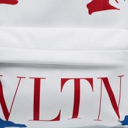 Valentino Multicolor Camo Print Nylon VLTN Logo Backpack