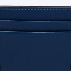 Pre Owned محفظة بطاقات فالنتينو روكستد جلد أزرق