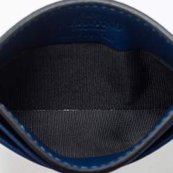 Pre Owned محفظة بطاقات فالنتينو روكستد جلد أزرق