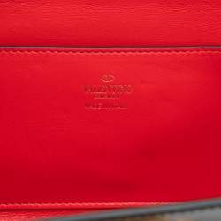 Pre Owned Valentino Black Leather Rockstud Alcove Crossbody Bag
