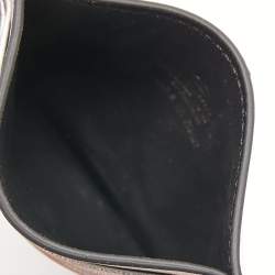 Pre Owned Valentino Silver/Black Leather VLTN Card Holder