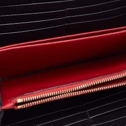 Pre Owned Valentino Black Leathrer Rockstud Zip Around Wallet