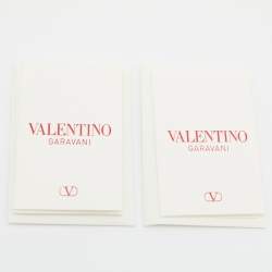 Pre Owned Valentino Black Leather Stud Sign Flap Shoulder Bag