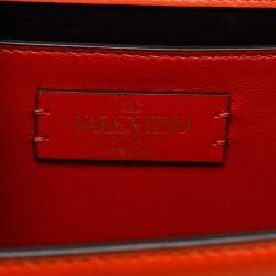 Pre Owned Valentino Orange Leather Small VSling Shoulder Bag