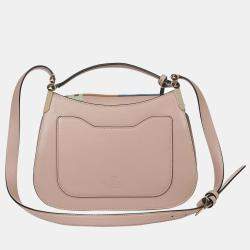 Pre Owned Valentino Garavani Pink Leather Messenger Bag