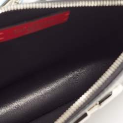 Pre Owned Valentino Black Patent Leather Vsling Zip Shoulder Bag
