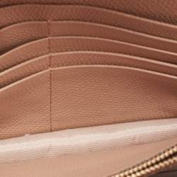 مملوكة مسبقًا Valentino Beige Leather VLogo Wallet on Chain