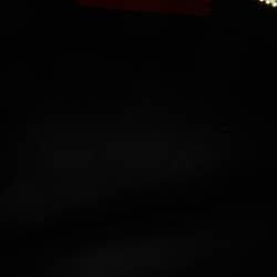 Pre Owned  Valentino Neon Green Leather Vlogo Flat Zip Pouch