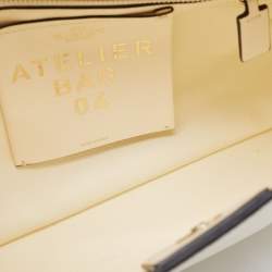 Pre Owned Valentino Off-White Leather 04 Rouches Edition Atelier Hobo