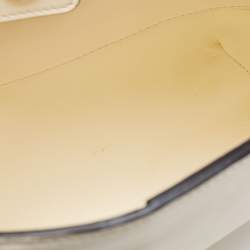 Pre Owned Valentino Off-White Leather 04 Rouches Edition Atelier Hobo