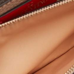 Pre Owned Valentino Old Rose Leather Rockstud Chain Clutch