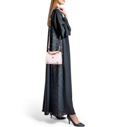 Valentino Pink Leather Mini Roman Stud Top Handle Bag