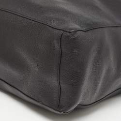 Pre Owned Valentino Brown/Black Leather Identity Reversible Tote