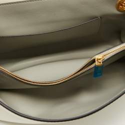 Pre Owned Valentino Ivory Leather Stud Sign Shoulder Bag