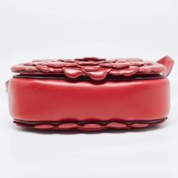 Pre Owned Valentino Rosso Red Leather 03 Rose Edition Atelier Crossbody Bag