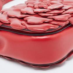 Pre Owned Valentino Rosso Red Leather 03 Rose Edition Atelier Crossbody Bag