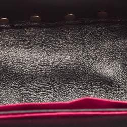 Pre Owned Valentino Pink Leather Micro Rockstud Spike Crossbody Bag