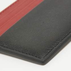 Pre Owned Valentino Multicolor Leather VLogo Card Holder