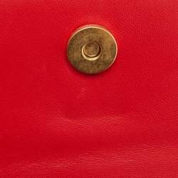 Pre Owned Valentino Pink Printed Leather VLogo Shoulder Bag