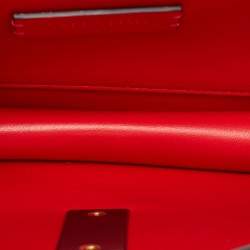 Pre Owned Valentino Pink Printed Leather VLogo Shoulder Bag