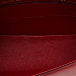 Pre Owned Valentino Red Leather VLogo Chain Bag