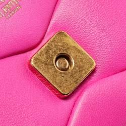 Valentino Pink Leather Micro One Stud Chain Bag