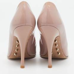 Pre Owned Valentino Blush Pink Patent Leather Rockstud Pumps Size 38
